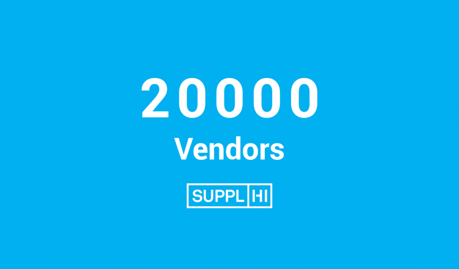 SupplHi reaches 20.000 Vendors from 110 geographies on platform
