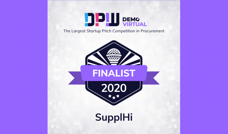 SupplHi announced among 3 Finalists in Source-to-Pay category that will pitch at Digital Procurement World’s 2020 DEMO Virtual Grand Finale