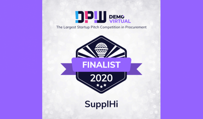SupplHi announced among 3 Finalists in Source-to-Pay category that will pitch at Digital Procurement World’s 2020 DEMO Virtual Grand Finale