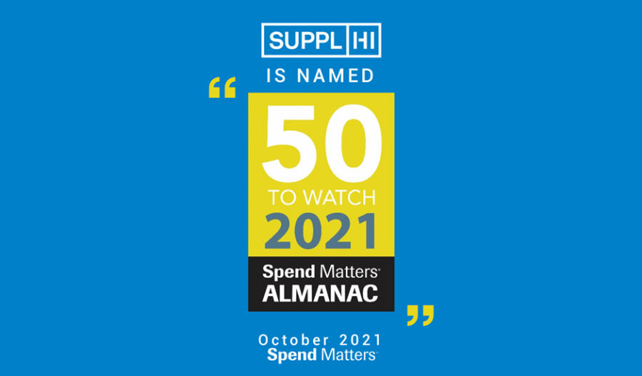 SupplHi has been selected as a Spend Matters 50 to Watch Provider for 2021
