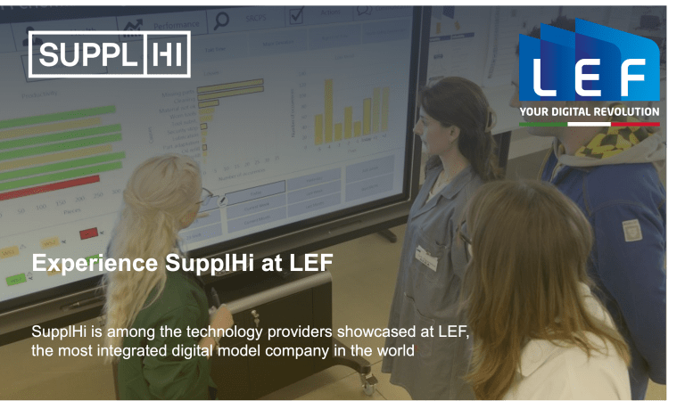 Experience SupplHi at LEF
