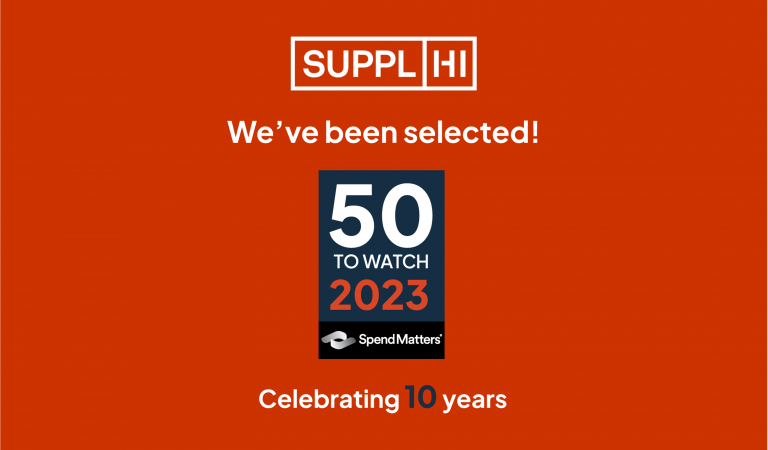 For the 3rd year in a row, SupplHi is among the 50 Providers to Watch selected by Spend Matters